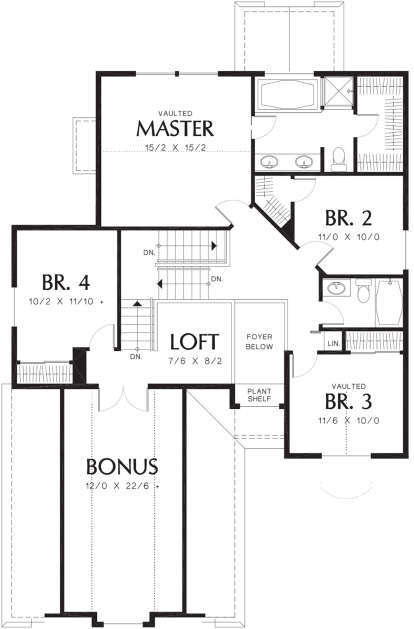 Second Floor for House Plan #2559-00312