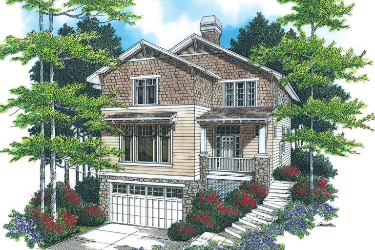 House Plan House Plan #12090 Front Elevation 