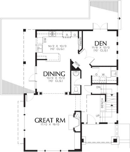 Main Floor for House Plan #2559-00313