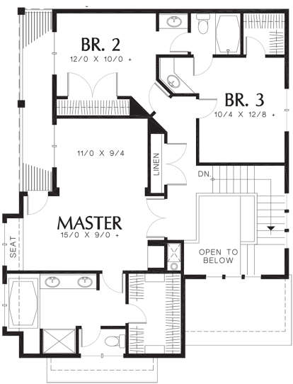 Second Floor for House Plan #2559-00313