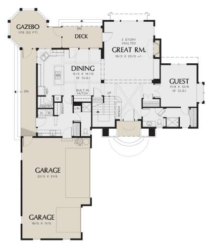 Main Floor for House Plan #2559-00317