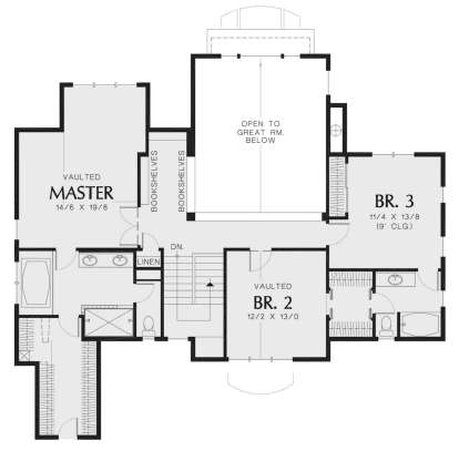 Second Floor for House Plan #2559-00317