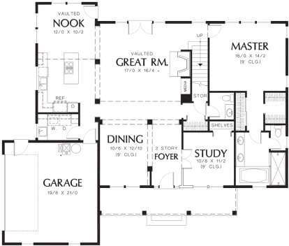 Main Floor for House Plan #2559-00320