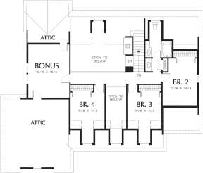 Second Floor for House Plan #2559-00320