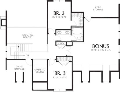 Second Floor for House Plan #2559-00321