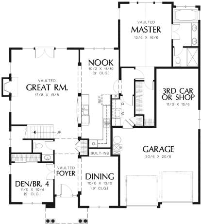 Main Floor for House Plan #2559-00322