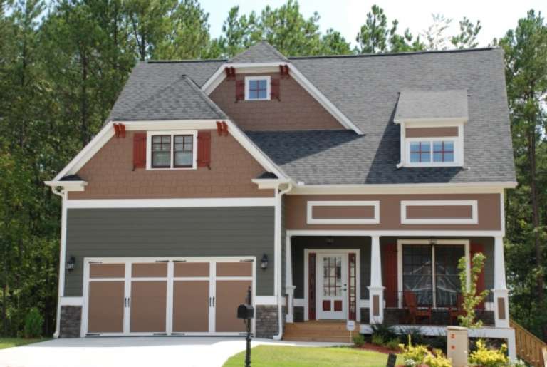 Narrow Lot House Plan #009-00103 Elevation Photo