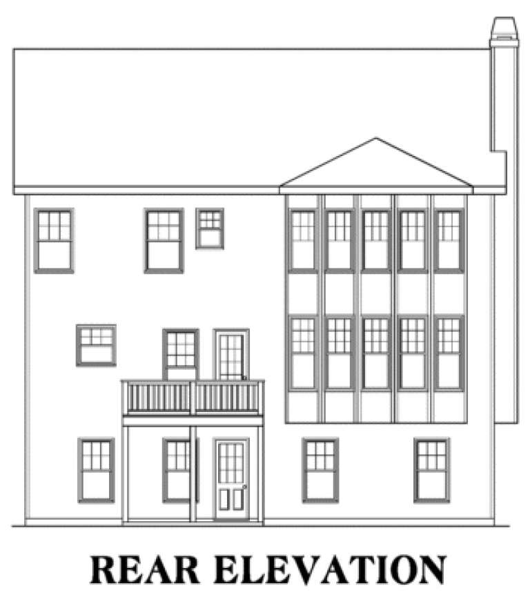 Narrow Lot House Plan #009-00103 Elevation Photo