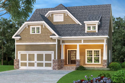 Craftsman House Plan #009-00103 Elevation Photo