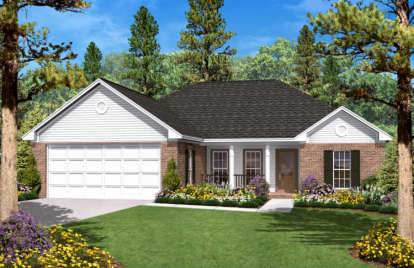 3 Bed, 2 Bath, 1400 Square Foot House Plan - #041-00003