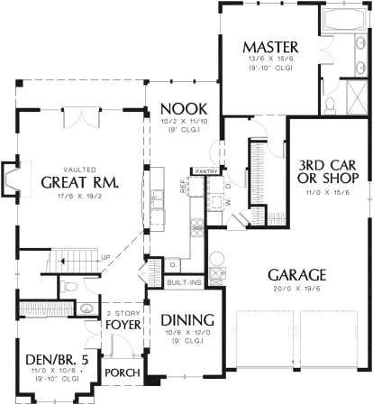 Main Floor for House Plan #2559-00323