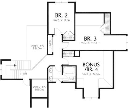 Second Floor for House Plan #2559-00323