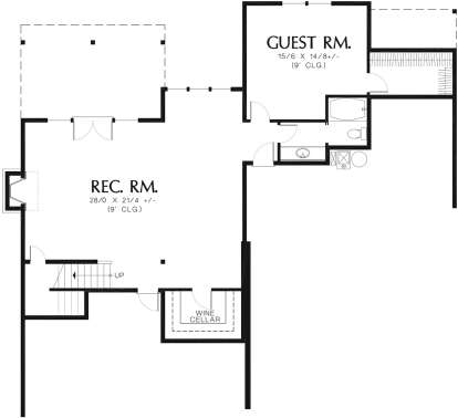 Basement for House Plan #2559-00324