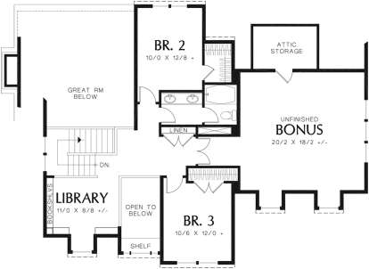 Second Floor for House Plan #2559-00325