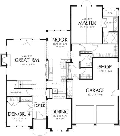 Main Floor for House Plan #2559-00326