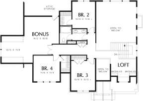 Second Floor for House Plan #2559-00327