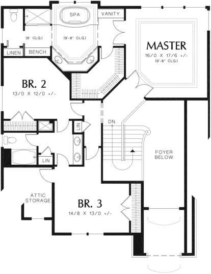 Second Floor for House Plan #2559-00328