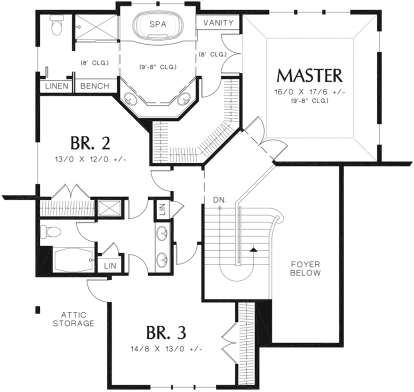 Second Floor for House Plan #2559-00330