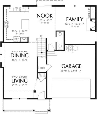 Floorplan 1 for House Plan #2559-00331