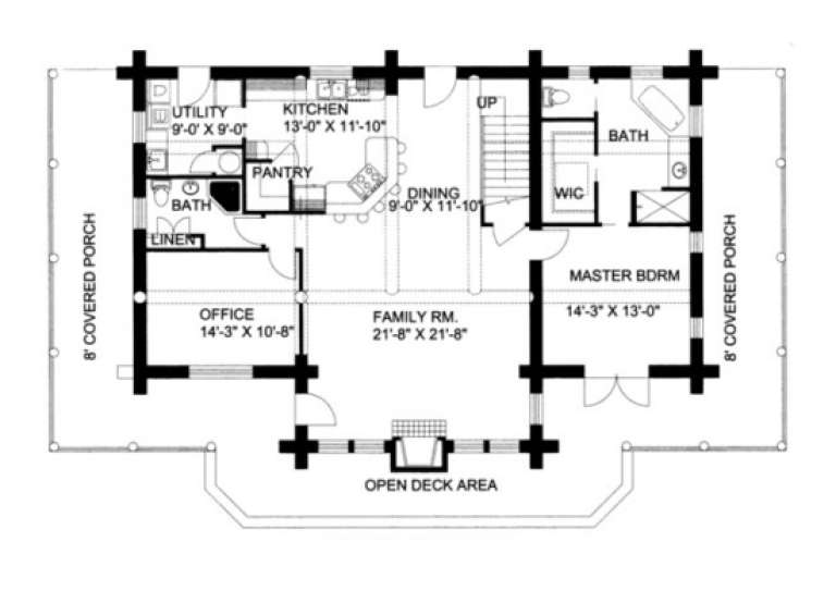 House Plan House Plan #1211 Drawing 1