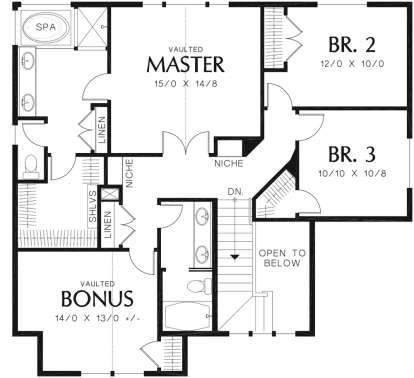 Second Floor for House Plan #2559-00333