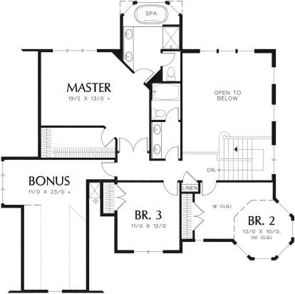 Second Floor for House Plan #2559-00337