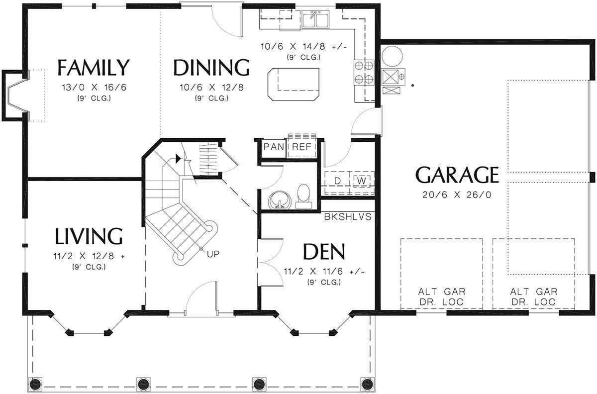 Main Floor for House Plan #2559-00338