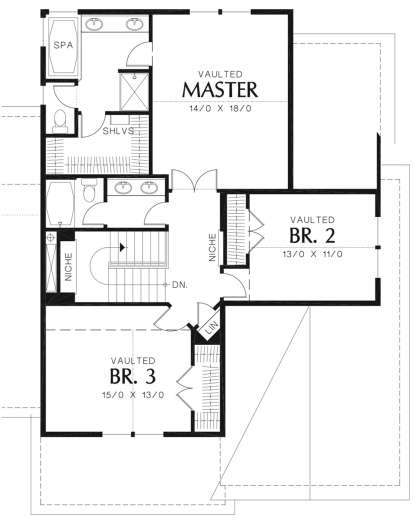 Second Floor for House Plan #2559-00342