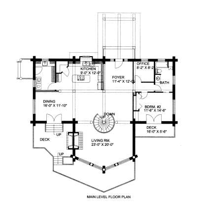 Main Floor  for House Plan #039-00002