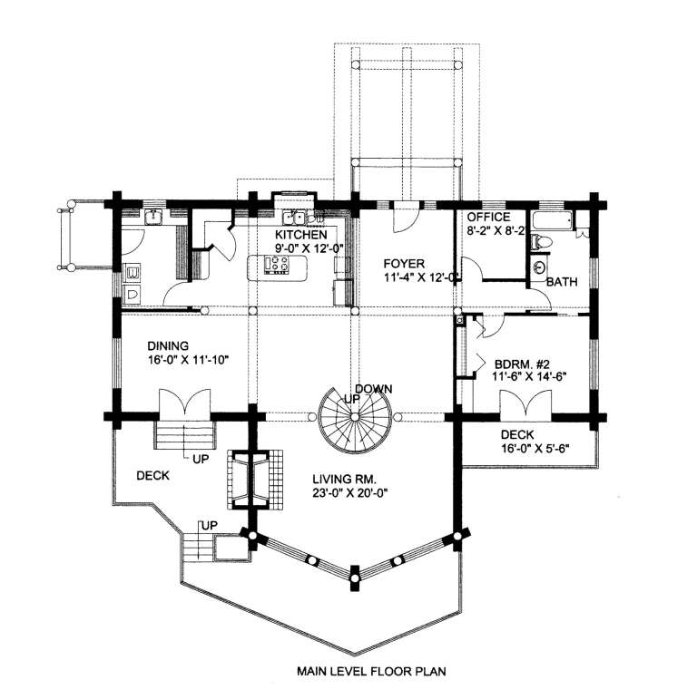 House Plan House Plan #1212 Drawing 1