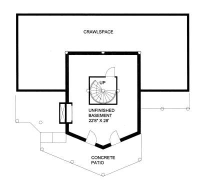 Basement for House Plan #039-00002
