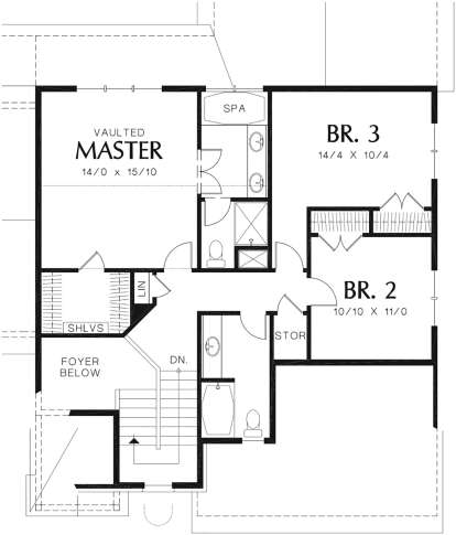 Second Floor for House Plan #2559-00343