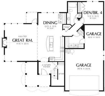 Main Floor for House Plan #2559-00344