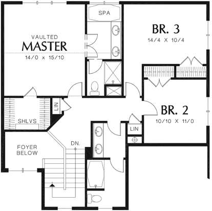 Second Floor for House Plan #2559-00344