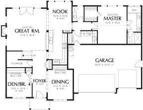 Main Floor for House Plan #2559-00345