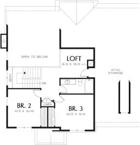 Second Floor for House Plan #2559-00345