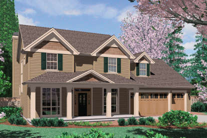 Traditional House Plan #2559-00346 Elevation Photo