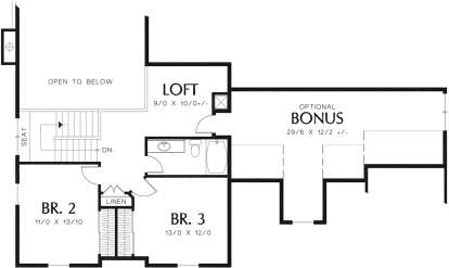 Second Floor for House Plan #2559-00346