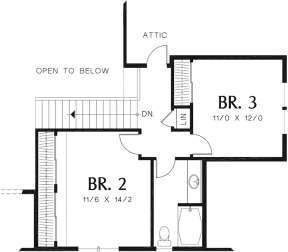 Second Floor for House Plan #2559-00348