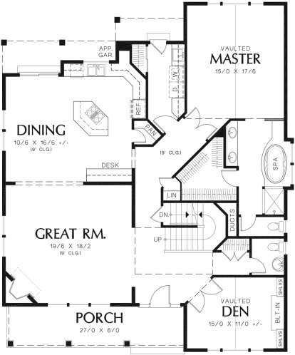 Main Floor for House Plan #2559-00349