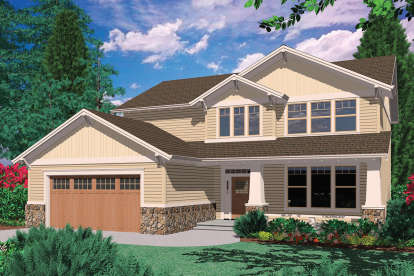 Craftsman House Plan #2559-00350 Elevation Photo