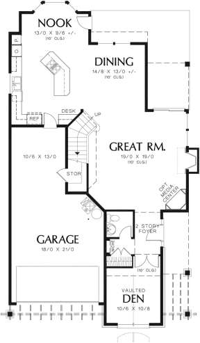 Main Floor for House Plan #2559-00351