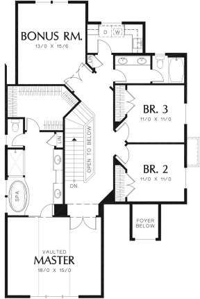 Second Floor for House Plan #2559-00351