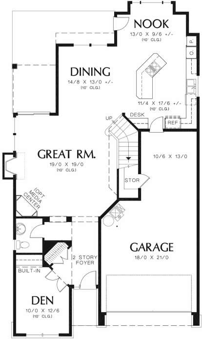 Main Floor for House Plan #2559-00352
