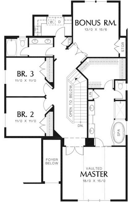 Second Floor for House Plan #2559-00352