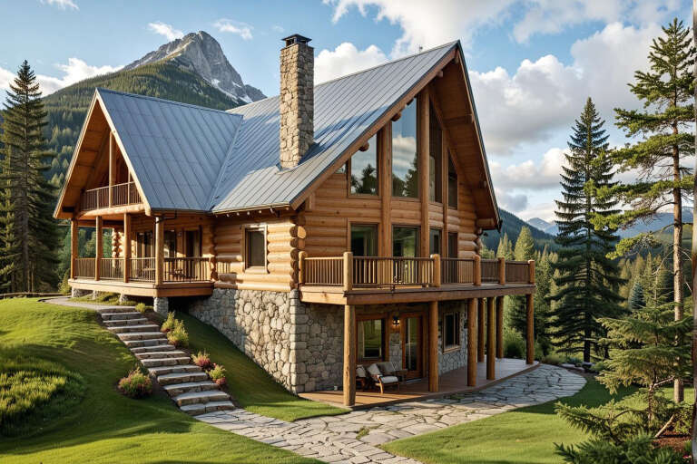 House Plan House Plan #1213 Angled Front Elevation