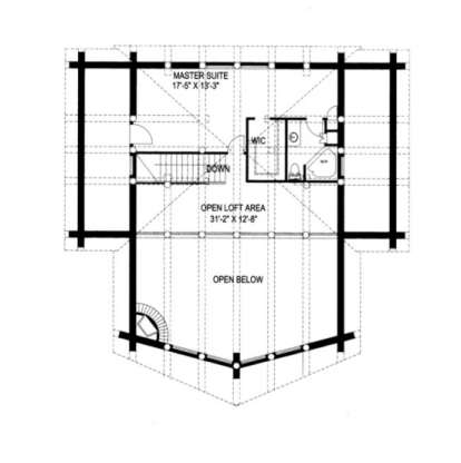 Second Floor for House Plan #039-00003