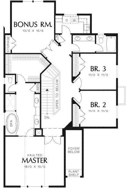 Second Floor for House Plan #2559-00353