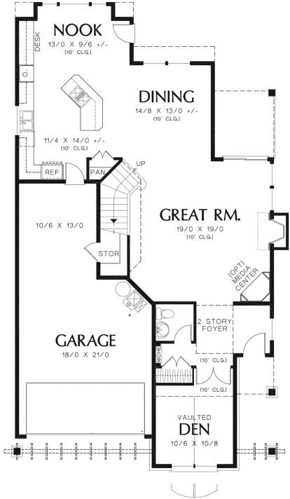 Main Floor for House Plan #2559-00354