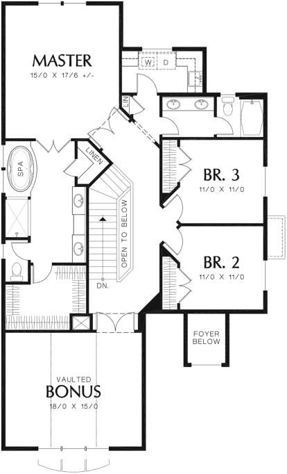 Second Floor for House Plan #2559-00354